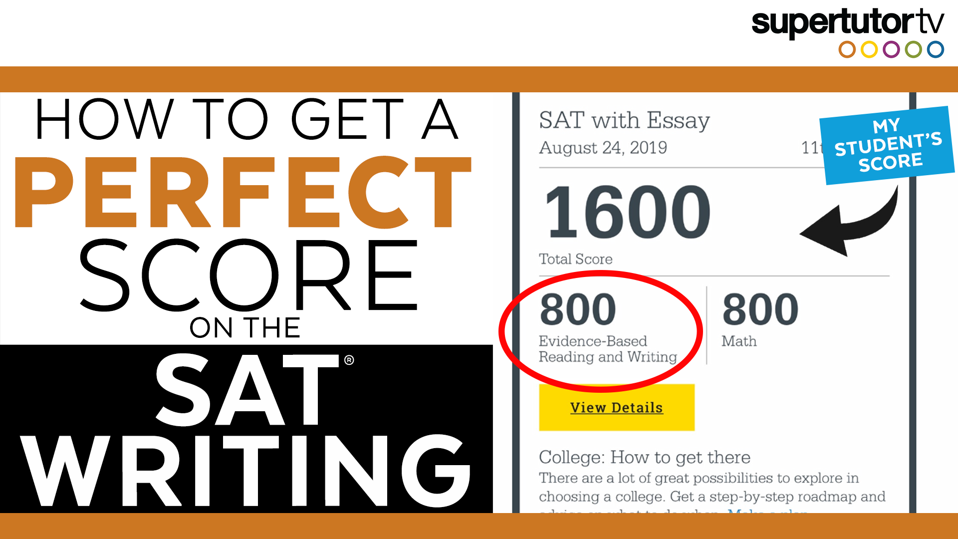 where to find essay score on sat