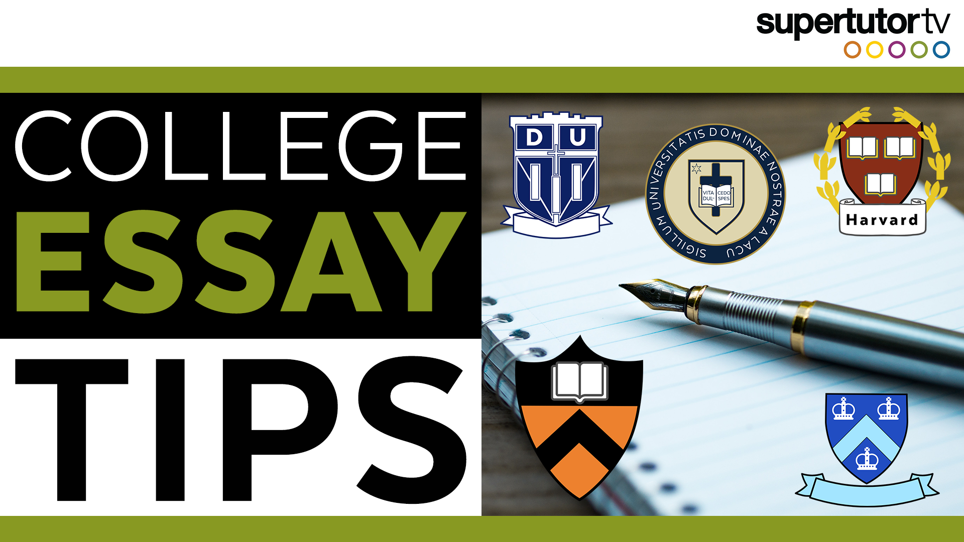 College Essay Tips | SupertutorTV