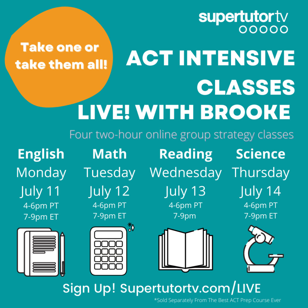ACT Intensive Classes July 11-14th