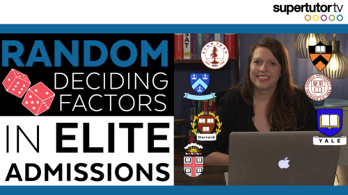 Random Deciding Factors in Elite Admissions