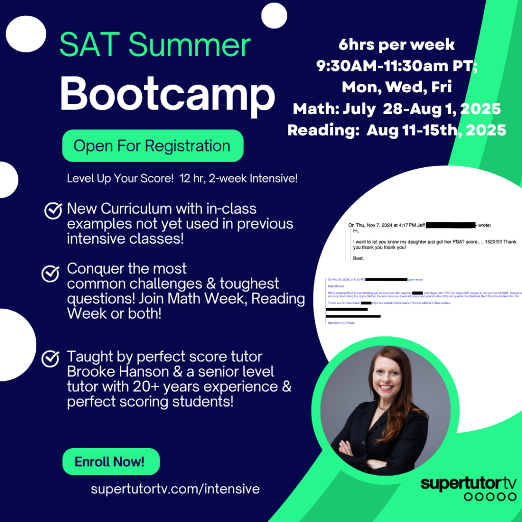 SupertutorTV SAT & PSAT Intensives