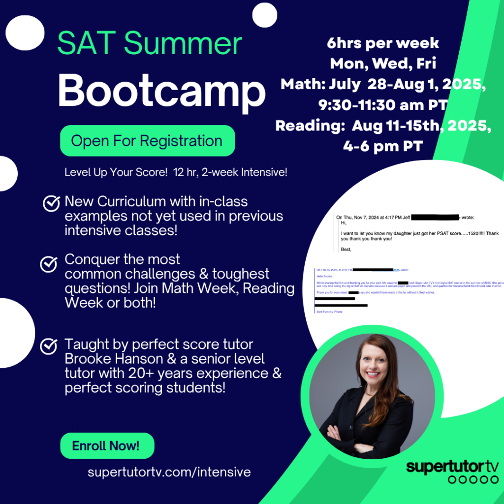 SupertutorTV SAT & PSAT Intensives